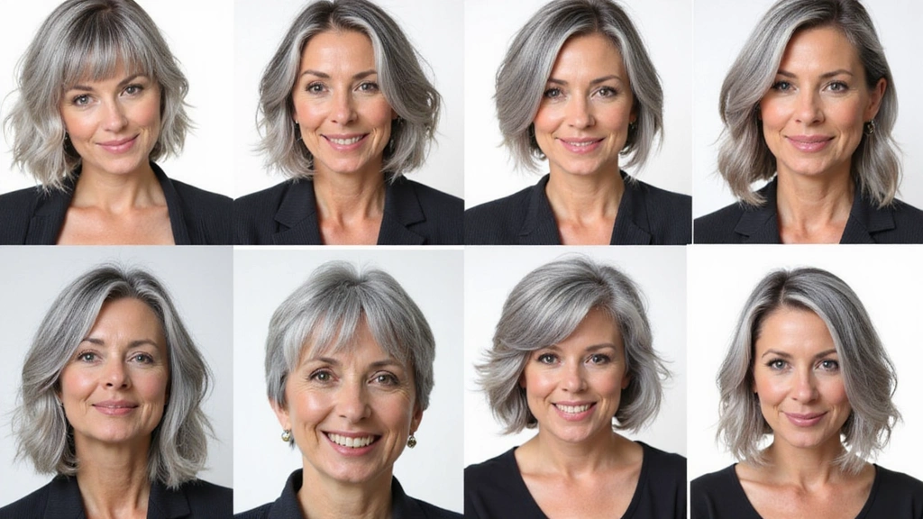 Chic Gray Bob Hairstyles for Older Women