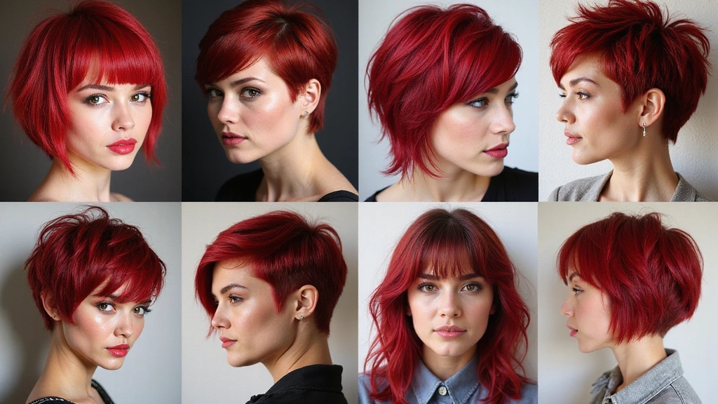 Short Red Wolf Haircut Ideas for Women